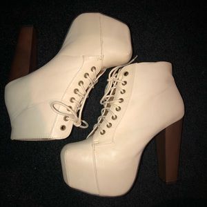 Laceup Platform Booties